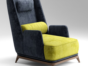 vibieffe opera armchair Modelo 3D
