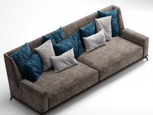 vibieffe 3 seater sofa opera Modelo 3D