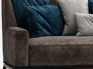 vibieffe 3 seater sofa opera Modelo 3D
