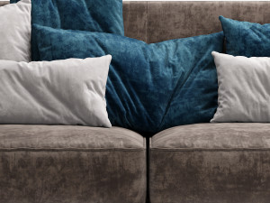 vibieffe 3 seater sofa opera Modelo 3D