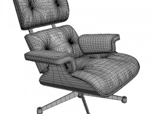 vitra lounge chair 3D मॉडल
