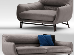 esedra by prospettive venice sofa 3D Model