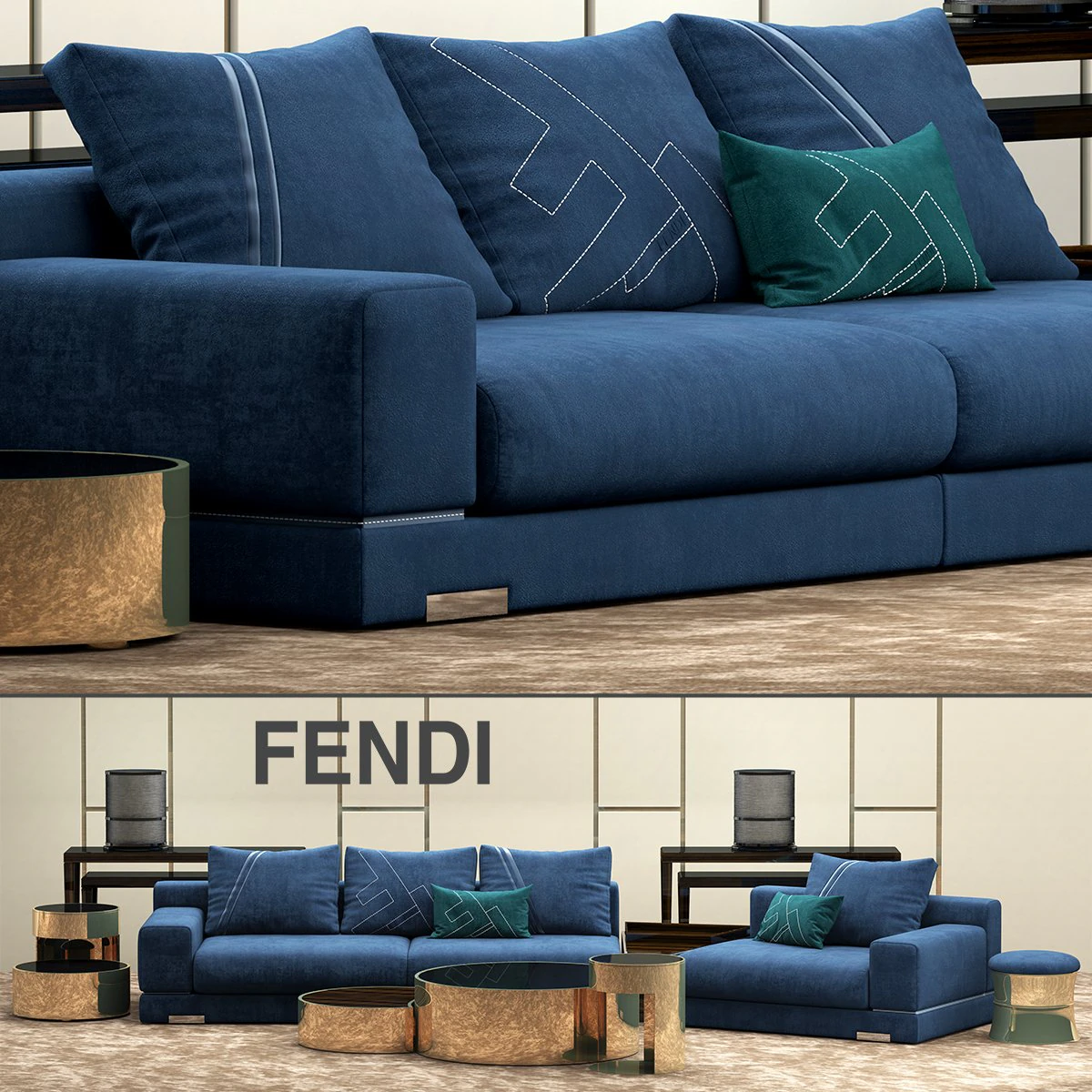 fendi casa madison 3D Model .c4d .max .obj .3ds .fbx .stl .blend 