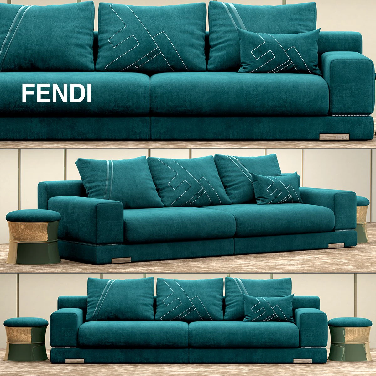fendi casa madison 3D Model .c4d .max .obj .3ds .fbx .stl .blend 
