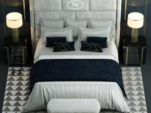 fendi montgomery bed 3D Model