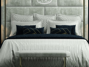 fendi montgomery bed Model 3D