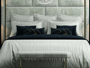 fendi montgomery bed 3D Model