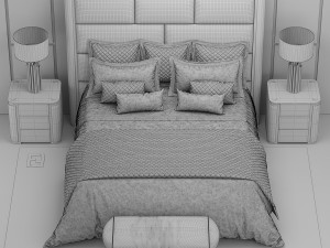 fendi montgomery bed Model 3D