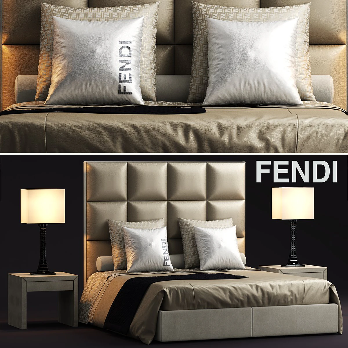fendi casa diamante 3D Model .c4d .max .obj .3ds .fbx .stl .blend 