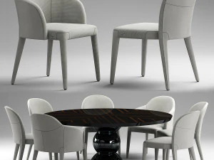 sedia e tavolo fendi audrey Modello 3D