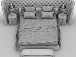 vittoria frigerio medici large bed 3D मॉडल