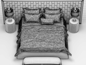 vittoria frigerio durini bed Model 3D