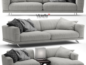 vibieffe 470 fancy sectional sofa 3D Model