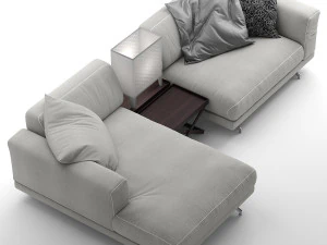 vibieffe 470 fancy sectional sofa 3D Model