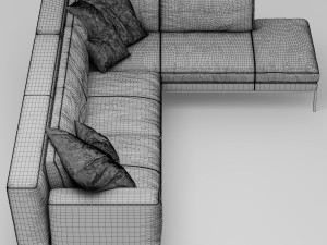 erba italia edizione sectional sofa 3D Модель