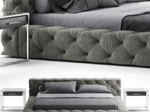 restoration hardware soho bed 3D Модель