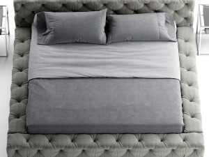 restoration hardware soho bed 3D Модель