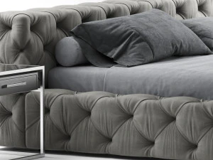 restoration hardware soho bed 3D Model