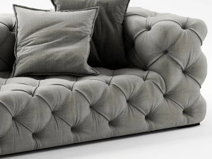 restoration hardware soho tufted 3D Model