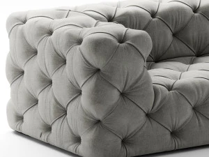 restoration hardware soho tufted 3D Model