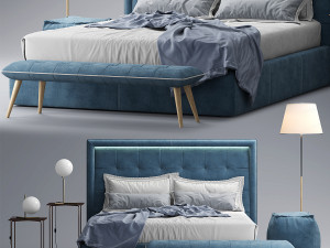 novaluna prince bed 3Dモデル