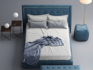 novaluna prince bed Model 3D