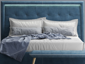 novaluna prince bed Model 3D