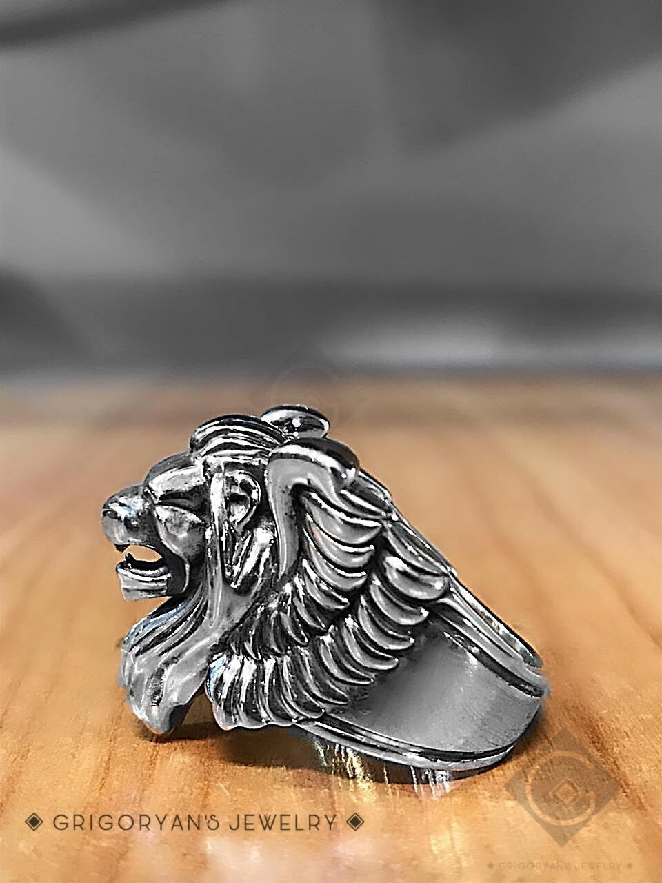 lion ring 3D Print Model .c4d .max .obj .3ds .fbx .stl .blend 
