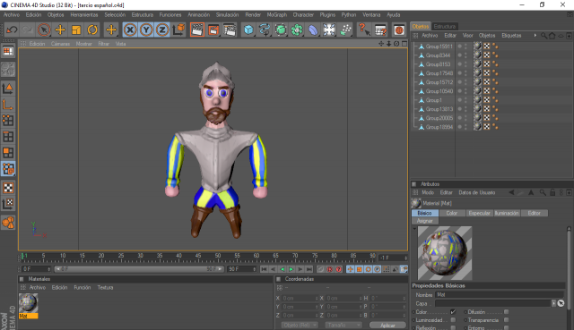 tercio espaol 3D Model .c4d .max .obj .3ds .fbx .stl .blend 