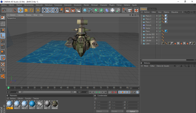 barco militar Modèle 3D .c4d .max .obj .3ds .fbx .stl .blend 