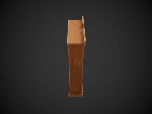stylized wooden bookshelf 3D Модель