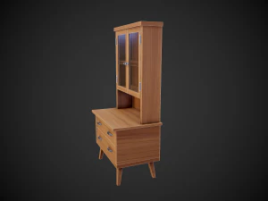 stylized wooden cupboard 3D Model