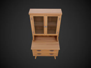 stylized wooden cupboard 3D Model