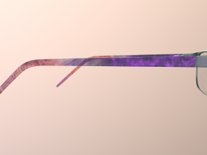 black metal glasses with pink temples Modelo 3D