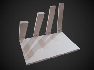 wi-fi router huawei ws5200 white 3D Model