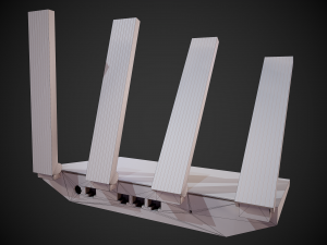 wi-fi router huawei ws5200 white 3D Model