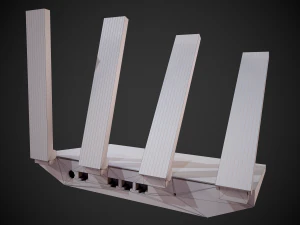 wi-fi router huawei ws5200 white 3D Model