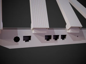 wi-fi router huawei ws5200 white 3D Model