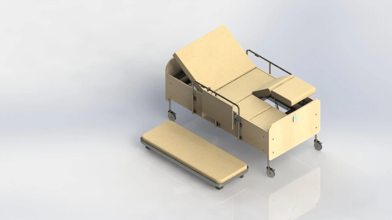 hospital bed 3D Model .c4d .max .obj .3ds .fbx .stl .blend 