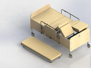 hospital bed 3D मॉडल