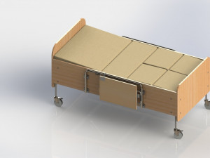 hospital bed 3D मॉडल