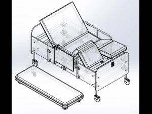 hospital bed 3D Model