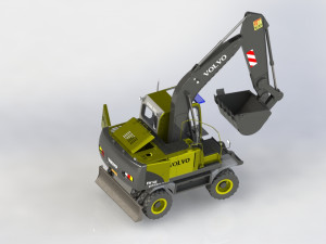 excavators-ew145b Modelo 3D