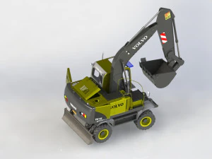 excavators-ew145b 3D Model