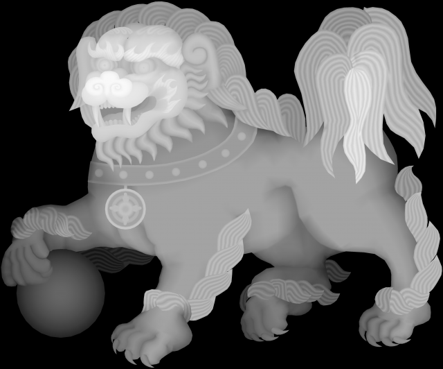 3d relief lion 3D Model .c4d .max .obj .3ds .fbx .stl .blend 