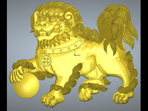 3d relief lion 3D Model