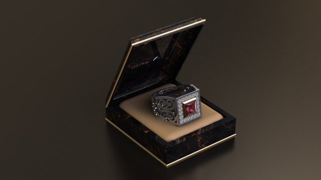 men ring 3D Принт Модель .c4d .max .obj .3ds .fbx .stl .blend 