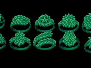 Fusion rings 10 Model Cetak 3D