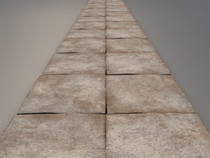 concrete plates road 3Dモデル