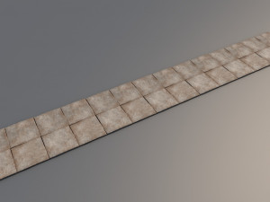 concrete plates road 3Dモデル